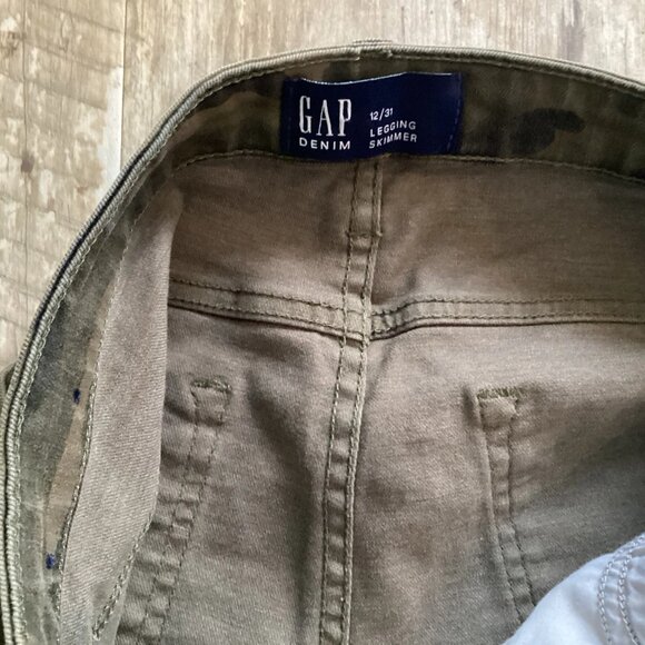 GAP Legging Skimmer Camo Skinny Jeans Women's Size 12/31 - Picture 3 of 8